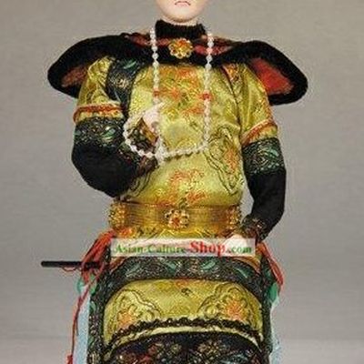 Handmade Peking Silk Figurine Doll - Chinese Emperor of Qing Dynasty