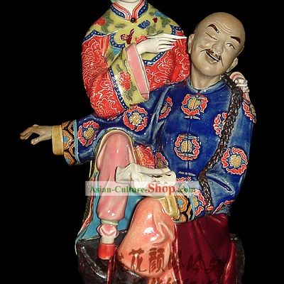 Chinese Stunning Porcelain Collectibles-Ancient Darby and Joan