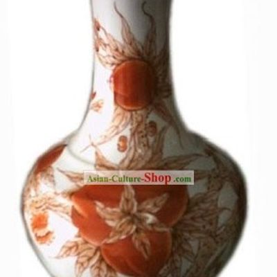 Chinese Classic Ceramic Peach Vase