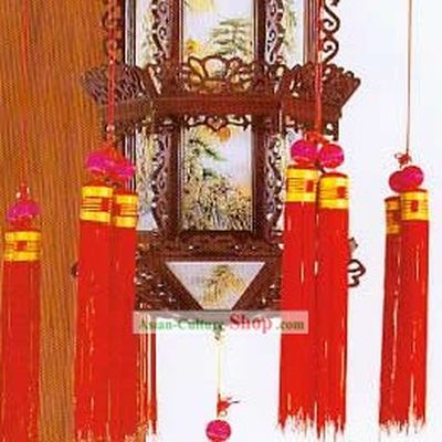 Hand Made Large Chinese Three Layers Dragon Palace Ceiling Lantern