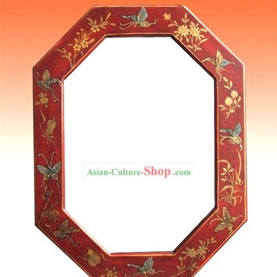 Chinese Ancient Palace Lucky Red Mirror
