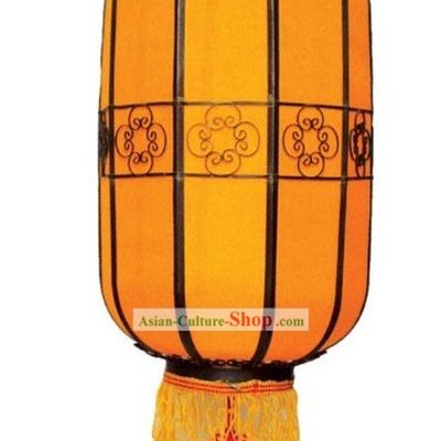 Ancient Mandarin Silk Palace Lantern (yellow)