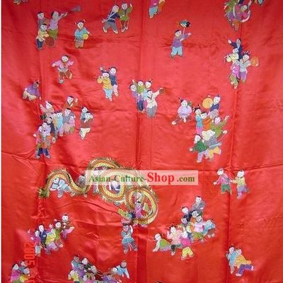 Chinese Classic Hand Embroidery Works-Hundreds of Children