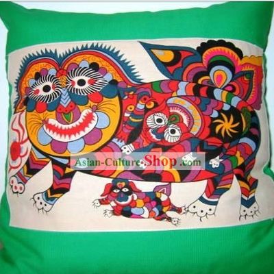 Chinese Classical Fok Cushion-Tiger King