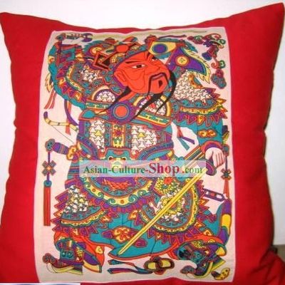 Chinese Classical Fok Cushion-Door God