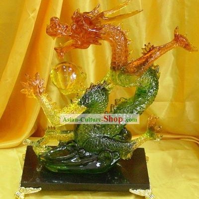 Chinese Stunning Coloured Glaze Collection-Dragon Emperor
