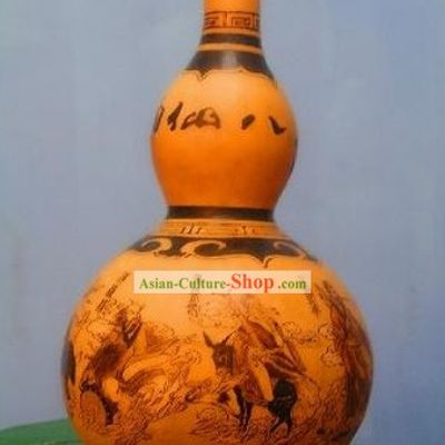 Chinese Classic Hand Made and Painted Calabash-the Eight Immortals in the Legend