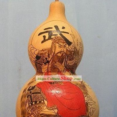 Chinese Classic Hand Made and Painted Calabash-Guan Gong