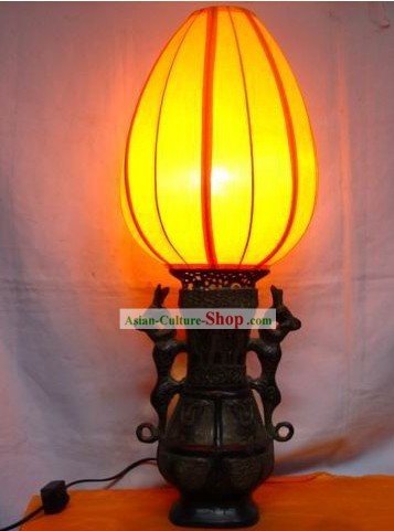 Chinese Traditional Antique Style Bronze Reading Lamp(Lantern)