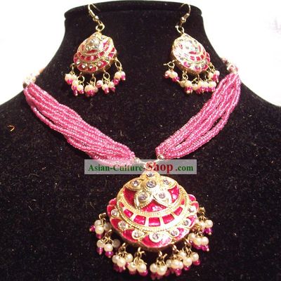 Indian Fashion Jewelry Suit-Pink Princess