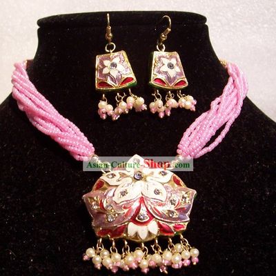 Indian Fashion Jewelry Suit-Pink Lady
