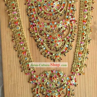 Indian Luxurious Bride Jewelry 7 Pieces Set