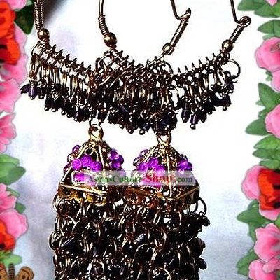 Indian Bohemia Fashion Earrings-Purple Taste