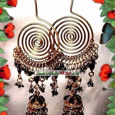 Indian Bohemia Fashion Earrings-Black Angel