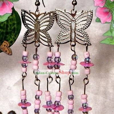 Indian Bohemia Fashion Earrings-Butterfly Charm