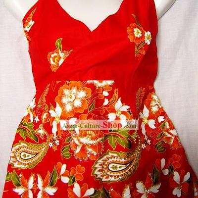Indian Bohemia Folk Hand Embroidered Dress-Pure Love
