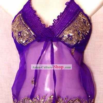 Indian Hand Made and Embroidered Sexy Silk Bra