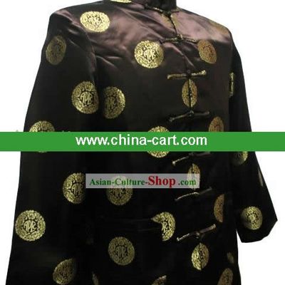 Chinese Classical Coffee Blouse for Man