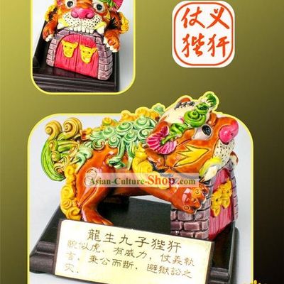 Chinese Classical Cochin Ceramics Statues Nine Sons of the Dragon-Bi An