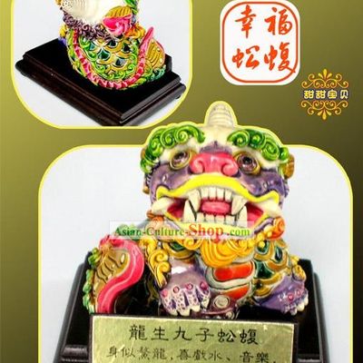 Chinese Classical Cochin Ceramics Statues Nine Sons of the Dragon-Gong Fu