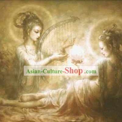 Rare Chinese Handicraft Embroidery Artwork-Ancient Fairy