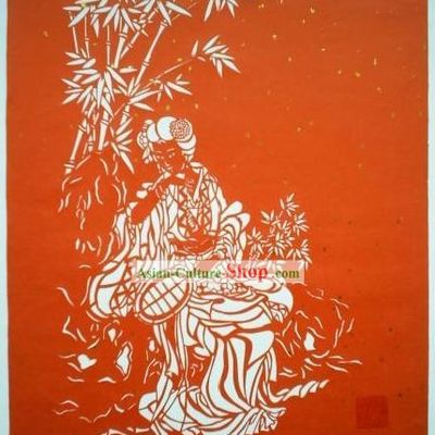Chinese Paper Cuts Classics-Beside the Bamboo Forest to Be Cool in Summer