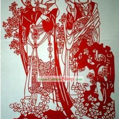 Chinese Large Paper Cuts Classics-The Portrait of Ladies in Palace