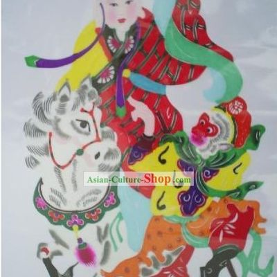 Chinese Paper Cuts Classics-Tang Seng Pilgrimage to the West for Buddhist Sutra