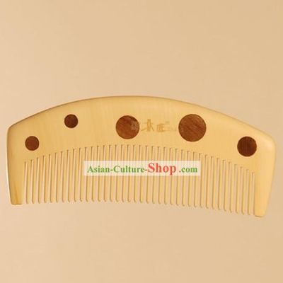 Chinese Carpenter Tan 100 Percent Handicraft Parquetry Comb