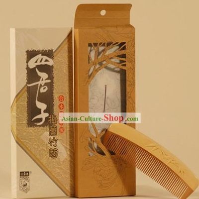 Chinese Carpenter Tan 100 Percent Natural Wooden Combs-Bamboo(Man of Honour)