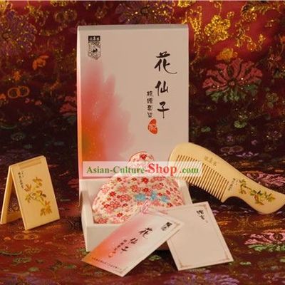 Chinese Carpenter Tan 100 Percent Natural Wooden Combs-August