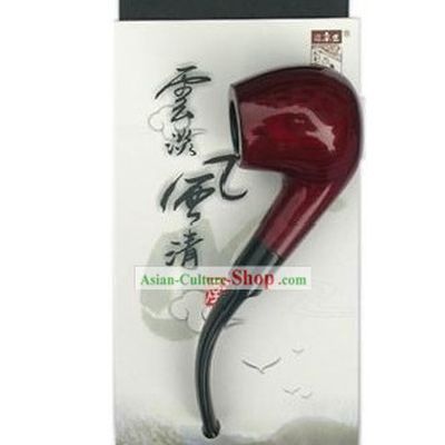Chinese Carpenter Tan 100 Percent Hand Made Tabcco Pipe Gift Package