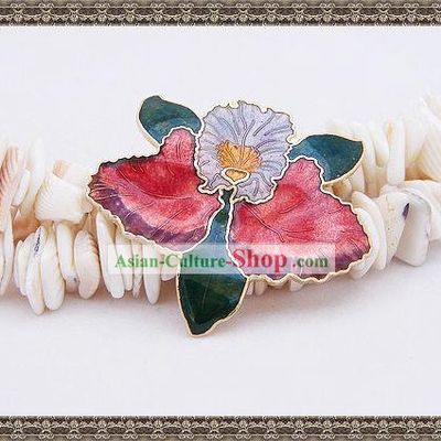 Chinese Cloisonne Brooch-Blooming