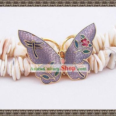 Chinese Cloisonne Brooch Classics-Butterfly