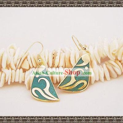 Chinese Classic Cloisonne Earrings-Beauty