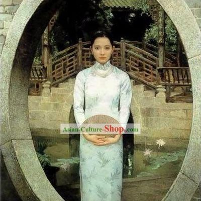 Chinese Oil Paintings - Traditional Beauty