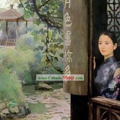 Chinese Oil Painting-Ancient Housewife