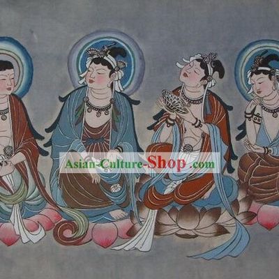 Chinese Dunhuang Fresto Painting-Fo