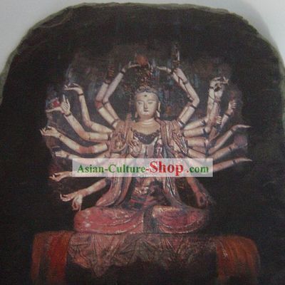 Dunhuang Mural Art-Kwan-yin with Thousands of Hands