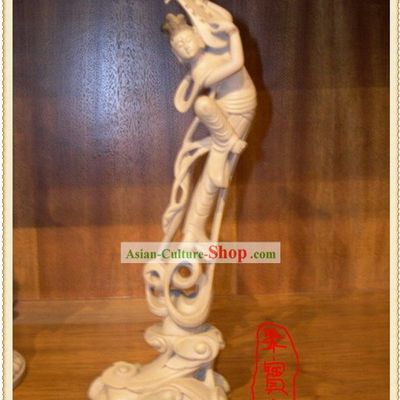 China Dunhuang Handicraft Statue-Playing Lute