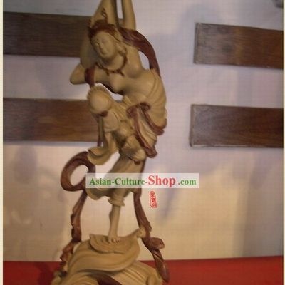 China Dunhuang Handicraft Statue-Playing Lute