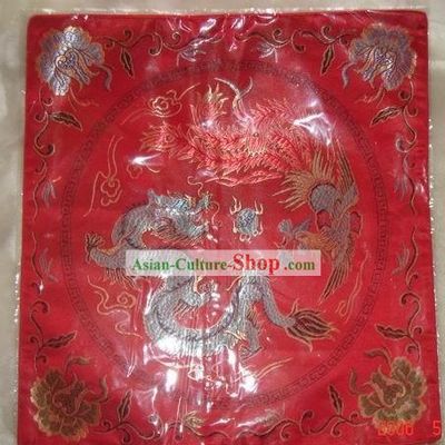 Dragon Phoenix Cushion Cover of Chinese Traditional Wedding