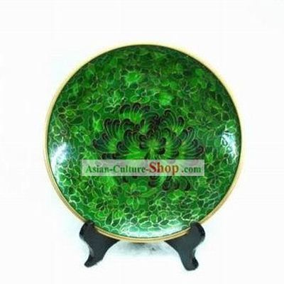 Chinese Stunning Cloisonne Chrysanthemum Plate