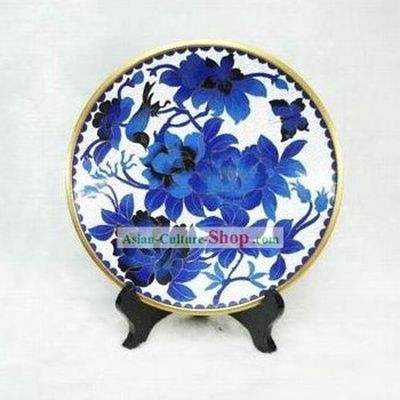 Chinese Palace Bird and Flower Closionne Plate