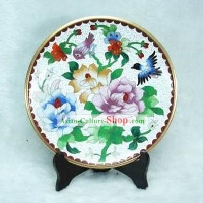 Chinese Antique Style Closionne Plate-Spring