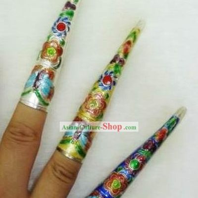 Chinese Cloisonne Long Fingernail