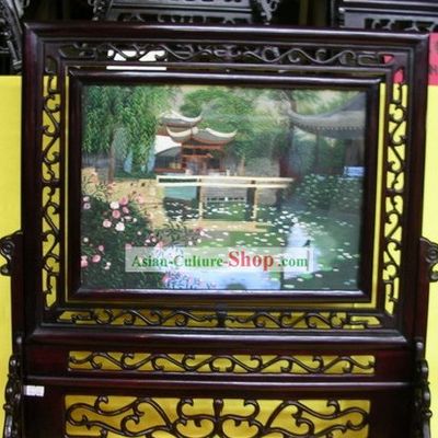 Chinese Double-sided Embroidery Handicraft-Suzhou Landscape Garden