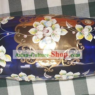 Chinese Hand Painted Flowery Vase