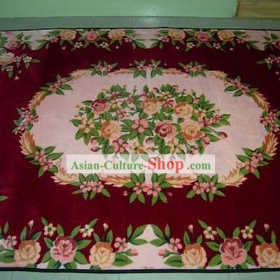 Art Decoration Chinese Thick Nobel Flowery Rug Carpet (238*150cm)