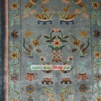 Art Decoration Chinese Hand Made Thick Natural Silk Rug(60¡Á80cm)